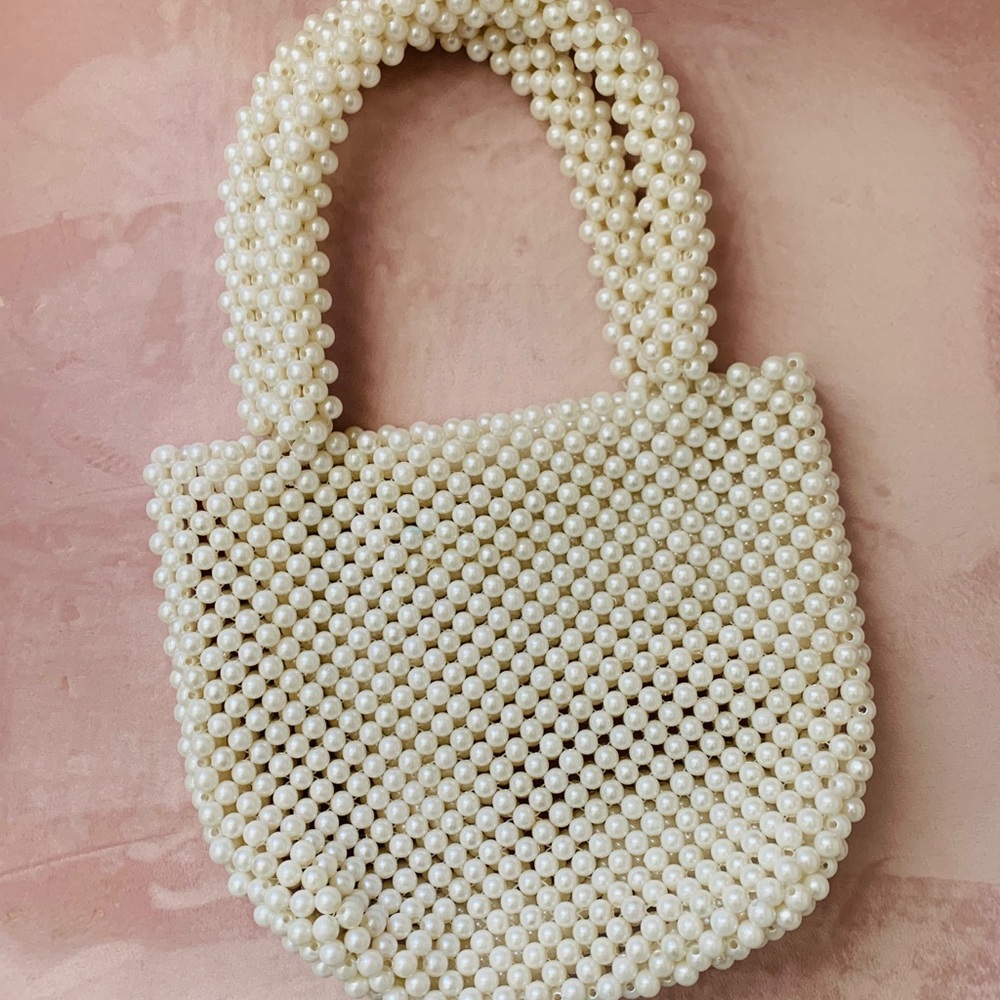 PEARL BEADED HANDBAG